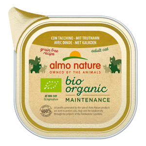 Almo Nature Cat Bio Organic Turkey konservi kaķiem Tītars 85g