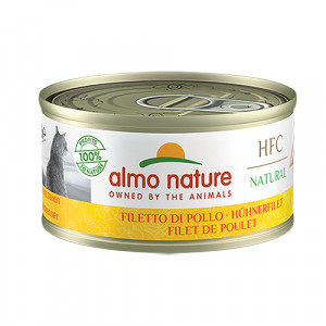 Almo Nature Cat HFC Chicken Fillet konservi kaķiem Vistas fileja 70g