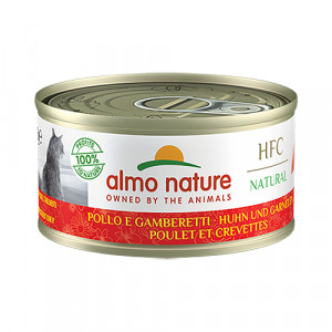 Almo Nature Cat HFC Chicken & Shrimps konservi kaķiem Vista, garneles 70g