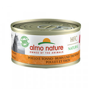 Almo Nature Cat HFC Chicken & Tuna konservi kaķiem Vista, tuncis 70g