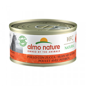 Almo Nature Cat HFC Chicken & Pumpkin konservi kaķiem Vista, ķirbis 70g