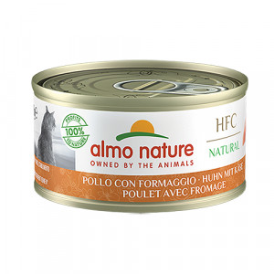 Almo Nature Cat HFC Chicken & Cheese konservi kaķiem Vista, siers 70g