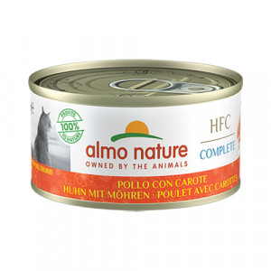 Almo Nature Cat HFC Chicken & Carrot konservi kaķiem Vista, burkāni 70g