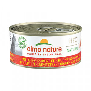 Almo Nature Cat HFC Chicken & Shrimps konservi kaķiem Vista, garneles 150g