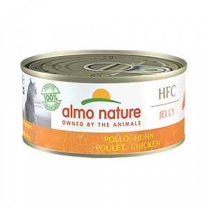 Almo Nature Cat HFC Jelly Chicken konservi kaķiem Vista želejā 150g