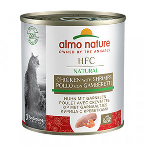 Almo Nature Cat HFC Chicken & Shrimps konservi kaķiem Vista, garneles 280g