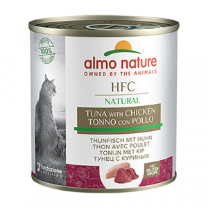 Almo Nature Cat HFC Tuna & Chicken konservi kaķiem Tuncis, vista 280g