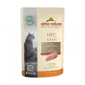 Almo Nature KITTEN HFC Chicken konservi kaķēniem Vista 55g