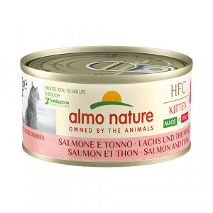 Almo Nature KITTEN HFC Salmon & Tuna konservi kaķēniem Lasis, tuncis 70g