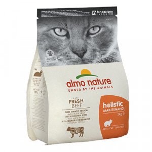 Almo Nature Cat Holistic Beef sausā barība kaķiem Liellops 2kg