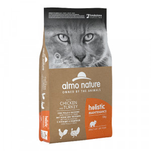 Almo Nature Cat Holistic Chicken & Turkey sausā barība kaķiem Vista, tītars 12kg