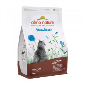 Almo Nature Cat Holistic Sterilised Beef sausā barība kaķiem Liellops 2kg