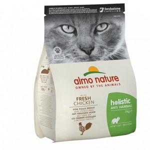 Almo Nature Cat Holistic Anti-Hairball Chicken sausā barība kaķiem Vista 2kg