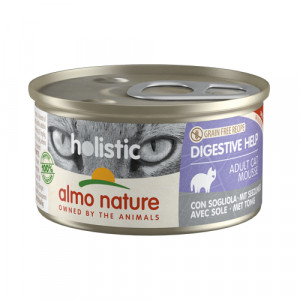 Almo Nature Cat Holistic Digestive Help Sole konservi kaķiem Paltuss 85g