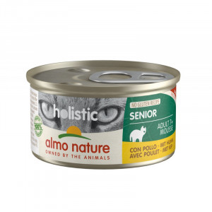 Almo Nature Cat Holistic Senior Adult 7+ Chicken konservi kaķiem Vista 85g