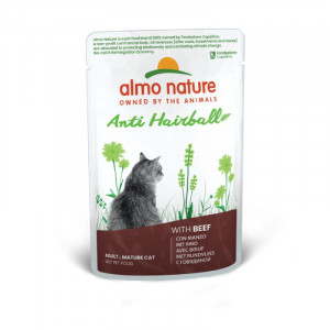 Almo Nature Cat Holistic Anti-Hairball Beef konservi kaķiem Liellops 70g