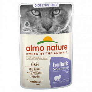 Almo Nature Cat Holistic Sensitive Fish konservi kaķiem Zivis 70g