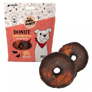 MR.BANDIT DONUT Beef & Duck gardums virtulis suņiem Liellops, Pīle 500g