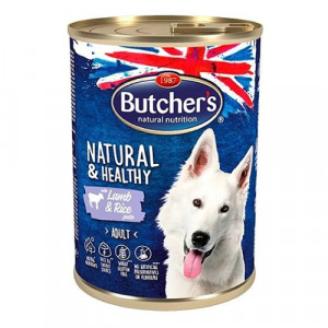 Butchers Dog NH Lamb & Rice Pate konservi suņiem Jers, rīsi 390g