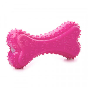 JK suņu rotaļlieta TPR Kauls Pink 12cm