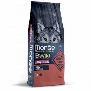 MONGE DOG BWILD DEER sausā suņu barība Brieža gaļa 12kg