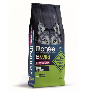 MONGE DOG BWILD BOAR sausā suņu barība Mežacūka 12kg