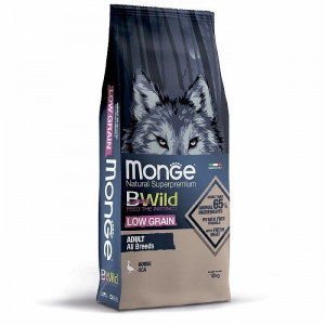 MONGE DOG BWILD GOOSE sausā suņu barība Zoss 12kg