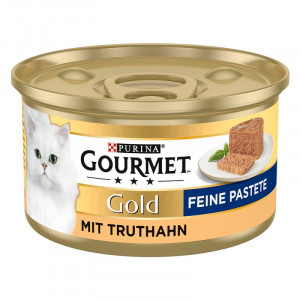 Gourmet Gold PATE kaķu konservi pastēte Tītars 85g