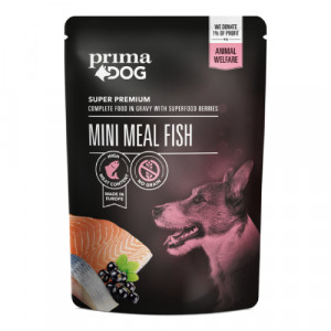 PrimaDog Mini Meal Fish konservi suņiem Zivis 85g