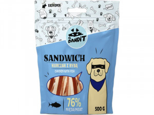 MR.BANDIT Sandwich Chicken Fish gardums suņiem Vista, zivis  500g