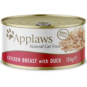 Applaws Cat Chicken Duck konservi kaķiem Vista, pīle buljonā 156g