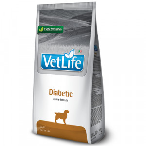 Vet Life Dog Diabetic sausā barība suņiem Cukura diabēta kontrole 12kg