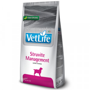 Vet Life Dog Struvite Management sausā barība suņiem Apakšējo urīnceļu urolitiāzes ārstēšanai 2kg