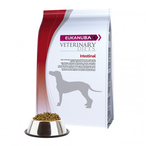 Eukanuba Veterinary Dog Intestinal sausā barība suņiem Gremošanas trakta slimības 12kg