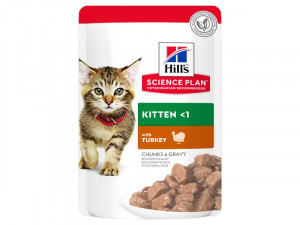 Hills KITTEN Turkey konservi kaķēniem Tītars 85g