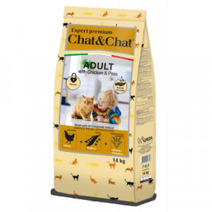 Chat & Chat Cat sausā barība kaķiem Vista, zirņi 14kg