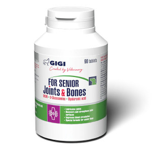Gigi SENIOR Joints & Bones papildbarība suņiem Glikozamīns, hondroitīns locītavu veselībai N90