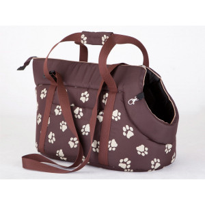Hobbydog soma suņu pārvadāšanai Brown Paws S 20x36x22cm