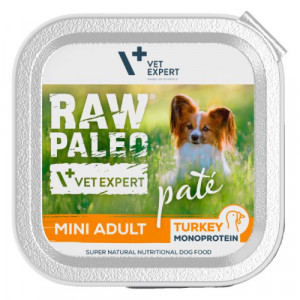 Raw Paleo Dog Adult Mini pastēte suņiem Tītars 150g