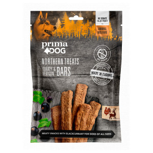 PrimaDog Northern Treats BARS gardums suņiem Tītars, briedis 80g