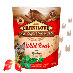 Carnilove PATE Wild Boar konservi suņiem Mežacūkas gaļa pastētē 300g