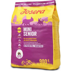 Josera Mini Senior 8+ bezgraudu sausā barība mazo šķirņu suņiem 900g