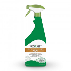 VET`S BEST FLEA TICK MITT AWAY līdzeklis suņiem blusu, ērču atbaidīšanai 500ml