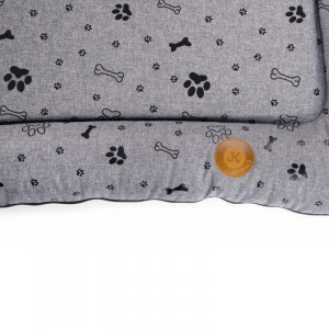 JK guļvieta suņiem, kaķiem Lux Grey L 90×65 cm