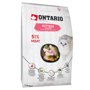Ontario CAT KITTEN sausā barība kaķēniem Vista 6.5kg