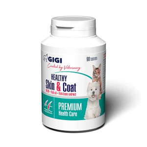 GIGI HEALTHY SKIN & COAT COD OMEGA PLUS papildbarība suņiem Ādai, spalvai N90