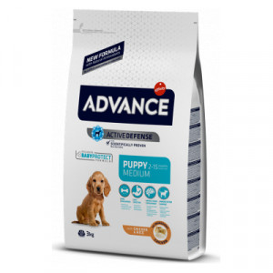 Advance Dog PUPPY MEDIUM sausā barība kucēniem Vista, rīsi 3kg