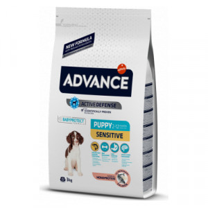 Advance Dog PUPPY SENSITIVE sausā barība kucēniem Lasis, rīsi 3kg