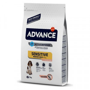 Advance Dog SENSITIVE sausā suņu barība Lasis, rīsi 3kg