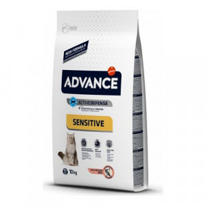 Advance Cat SENSITIVE sausā kaķu barība Lasis, rīsi 10kg